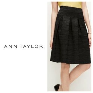 Ann Taylor Ribbon Skirt, L / XL (black)